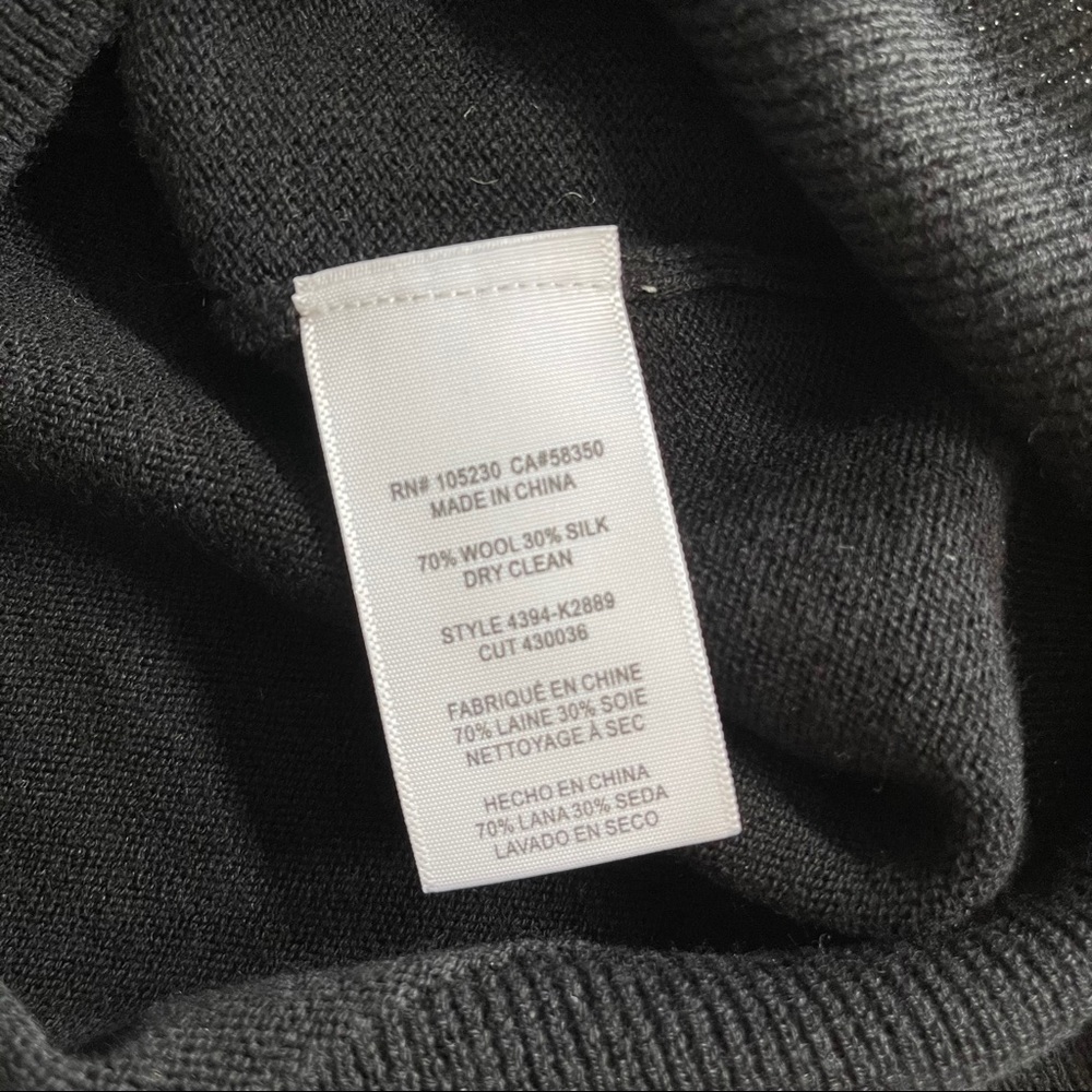 Joie Catriona Wool Silk Mini Dress Black Sz S - Picture 5 of 10